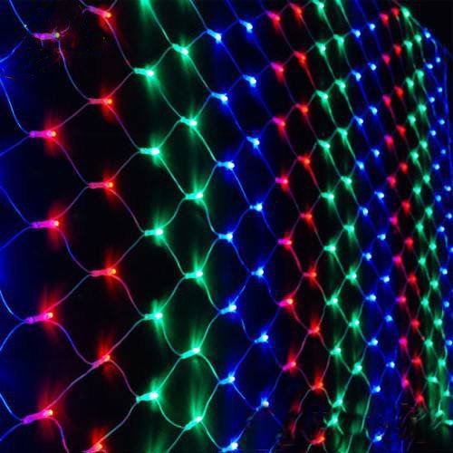 Christmas party wedding Ceiling And Fence RGB Large Outdoor Decoration Led Net Lights