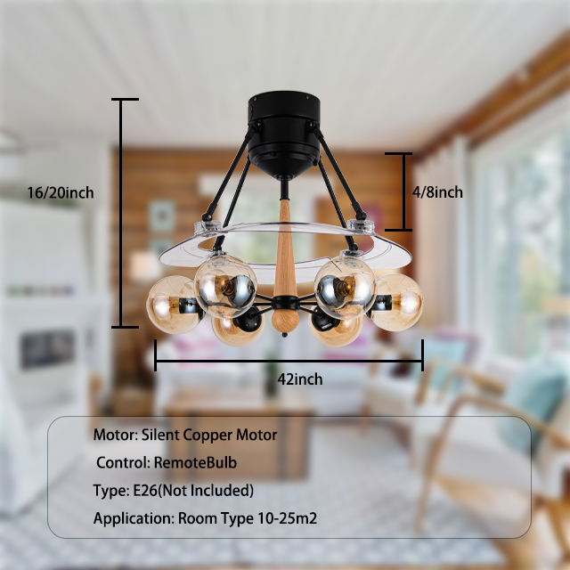 Hot Wholesale PC Blades pop ceiling fan design modern ceiling fan with led light For restaurant