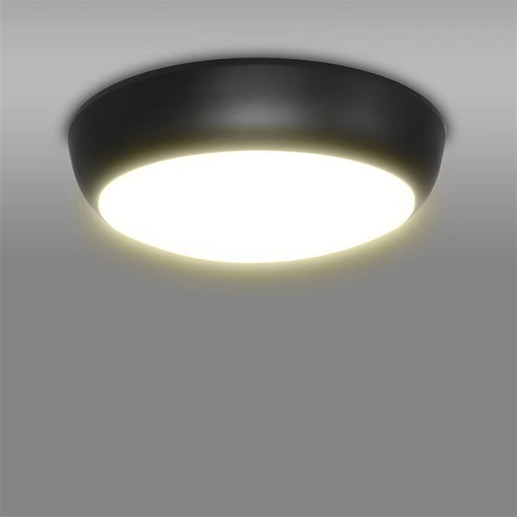 Emergency IP65 15W 20W 25W LED Bulkhead Microwave Sensor Round Smart Oyster Ceiling Light