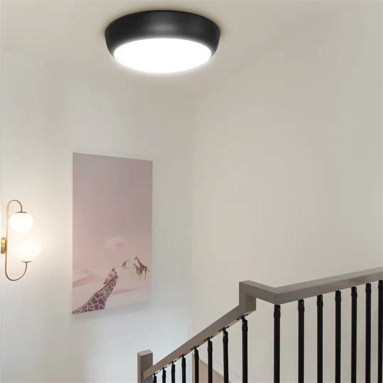 Emergency IP65 15W 20W 25W LED Bulkhead Microwave Sensor Round Smart Oyster Ceiling Light