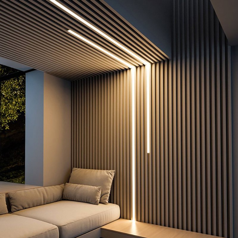 aluminium profile for customized led lighting strip outdoor 1m 2m 3m Super slim 7mm recessed aluminum profile led