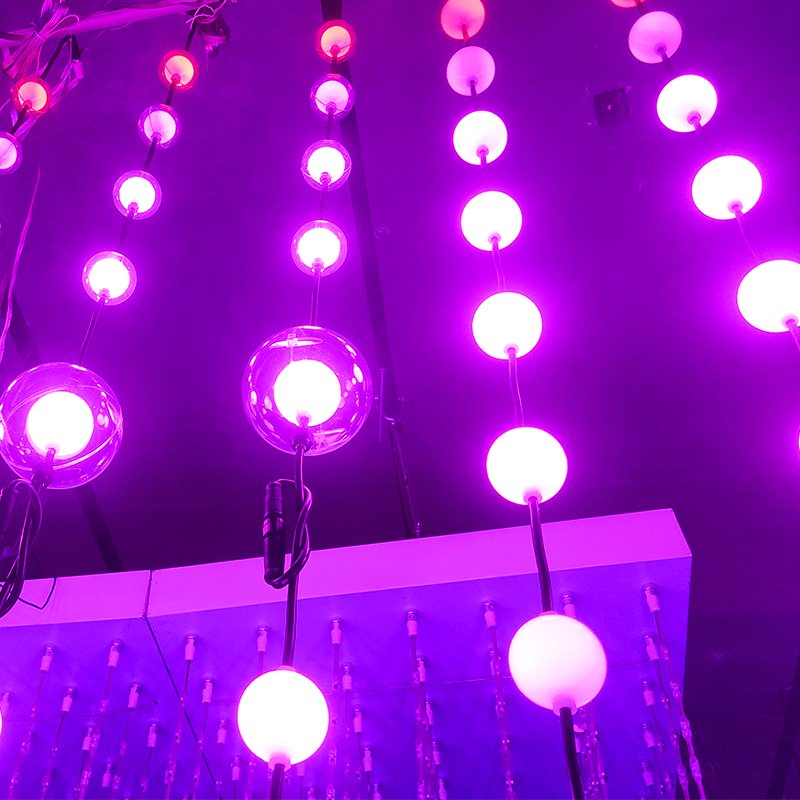 2023 New Indoor/Outdoor LED DMX Christmas 3D Outdoor Ball Lights 3D stage lights Christmas ball DJ KTV usage