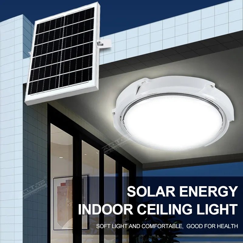 ALLTOP Home Indoor Waterproof Outdoor Ip65 30W 50W 80W 100W 150W ABS Fixture Solar Ceiling Light