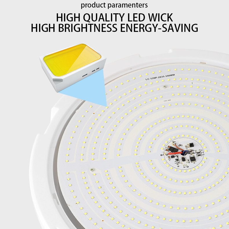 JENSJ118 Solar circular 20W Ceiling solar Lamp Led IP65 Waterproof Indoor/outdoor garden solar light and solar flood lights
