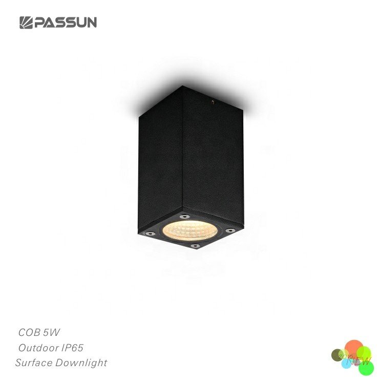 12W square COB outdoor ceiling down lights IP65 LED spot lamp exterior ceiling surface mount led light