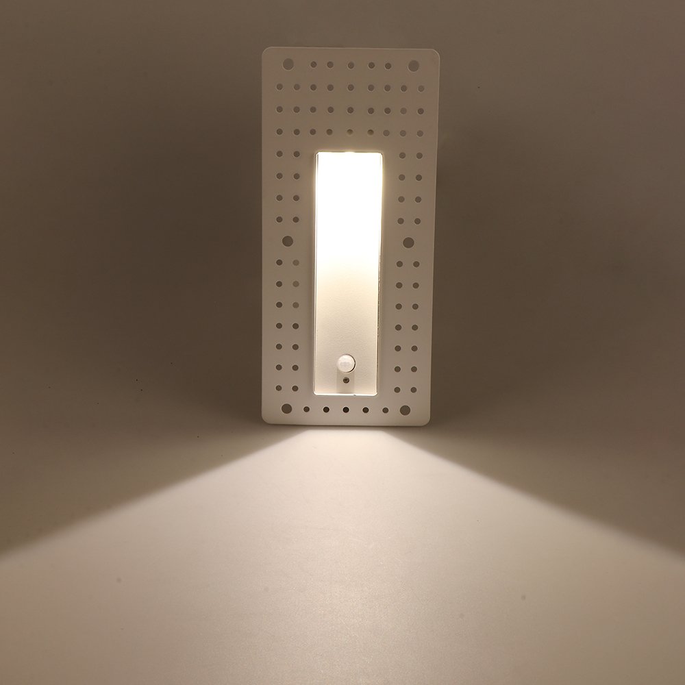 GONSU frameless led step lights waterproof outdoor 3w square stair light with motion sensor