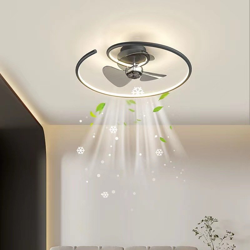 2023 Top Sales Luxury Silver 48W Ceiling Fans Lamp 42inch 48inch 52inch Led Ceiling Fans with Lights