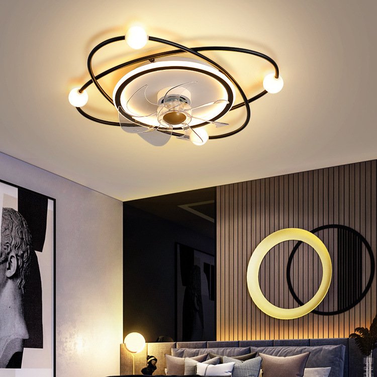 2023 Top Sales Luxury Silver 48W Ceiling Fans Lamp 42inch 48inch 52inch Led Ceiling Fans with Lights