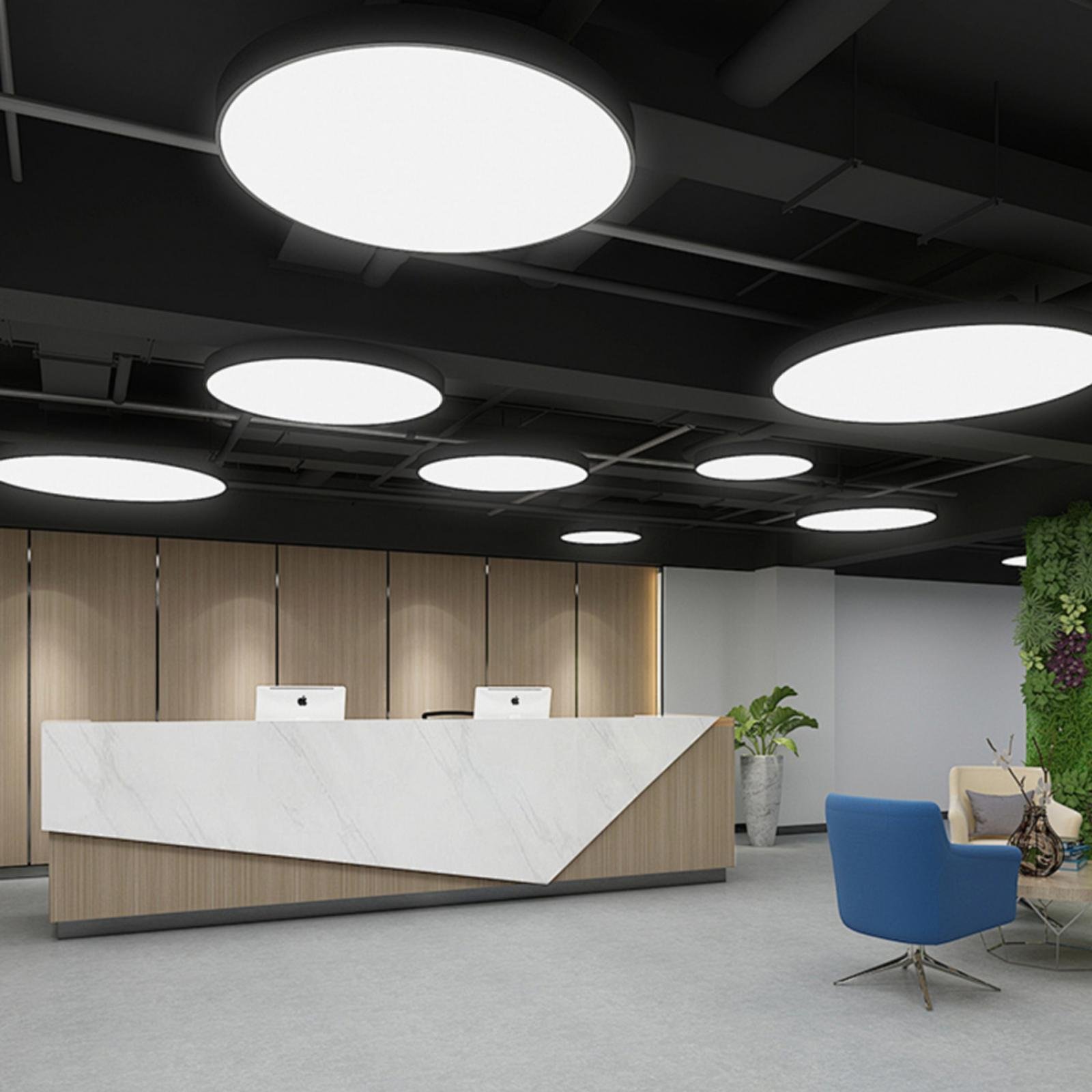 Modern LED Hotel Chandelier Circle Linear Lighting for Office Restaurant Ceiling Round Circle Nordic Pendant Light For Hotel