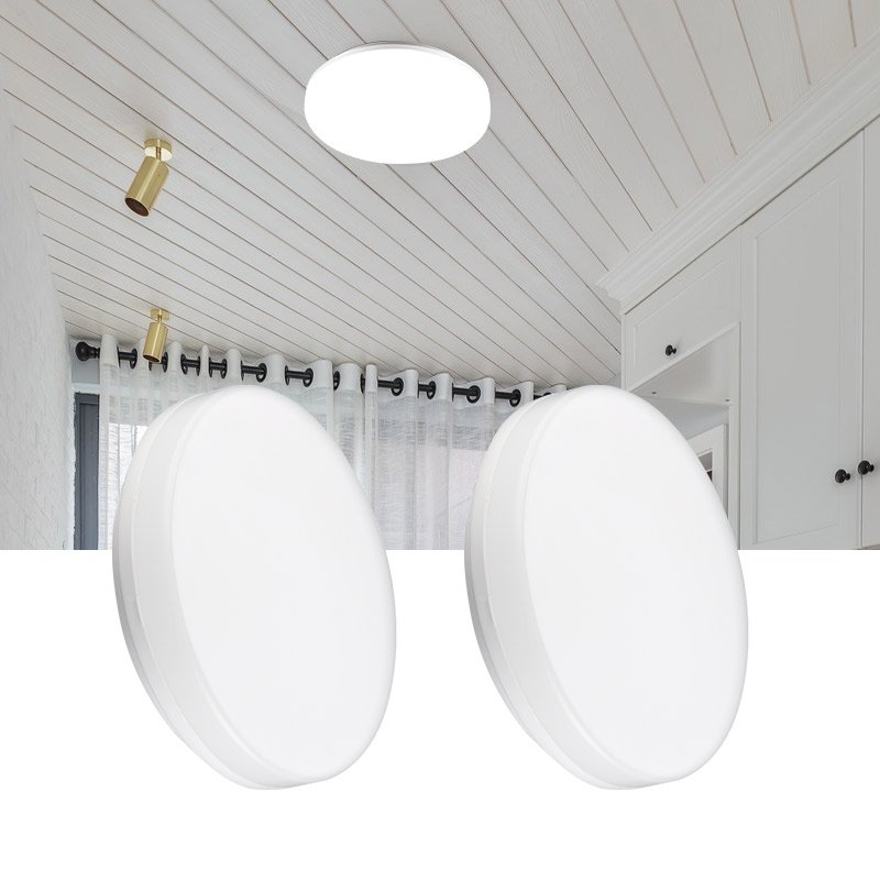 LED Moisture Proof Ceiling Lamp IP65 Waterproof Bathroom Outdoor Garden Yard Lamp 24W Round Wall Lamp Light