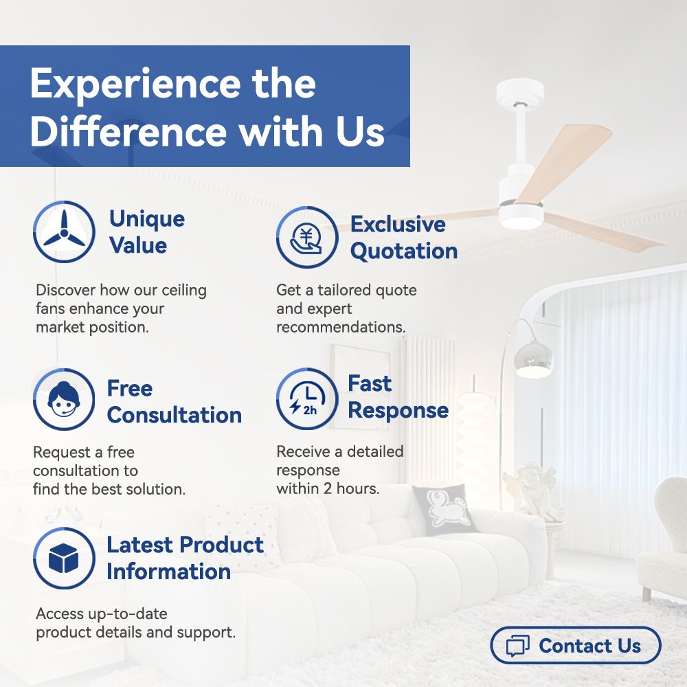 52 Inch Outdoor/Indoor Ceiling Fan with Lights and Remote, Quiet Reversible Motor & 3 ABS Blades, Modern Ceiling Fan for Home