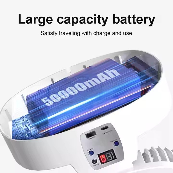 Modern Mini LED Solar Electric Rechargeable Portable Fan Light Home Ceiling Hand Fans Car Application Remote Control Wholesale
