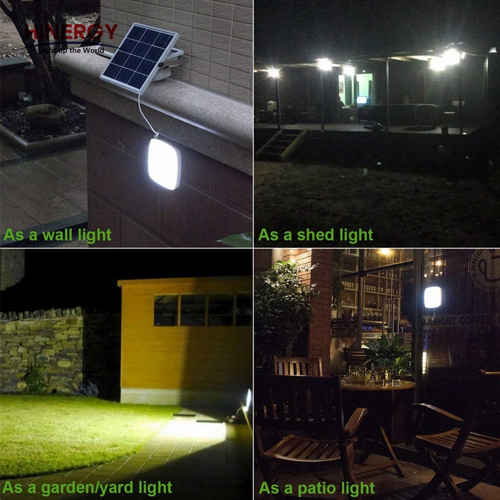 Solar Powered Indoor House Wall Square Led Light 12v Solar Ceiling Lights with Remote Controller