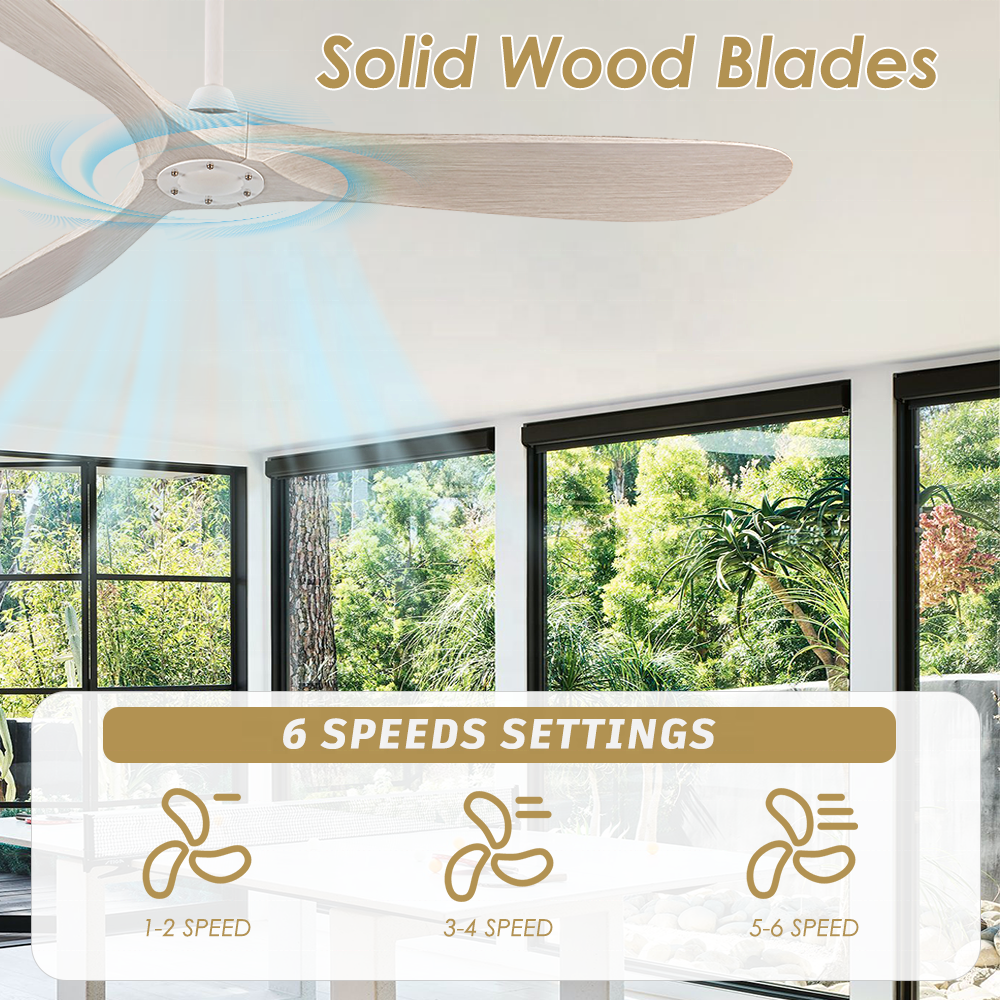 New design 60" ABS decorative Reversible BLDC Motor Ceiling Fans for home without light