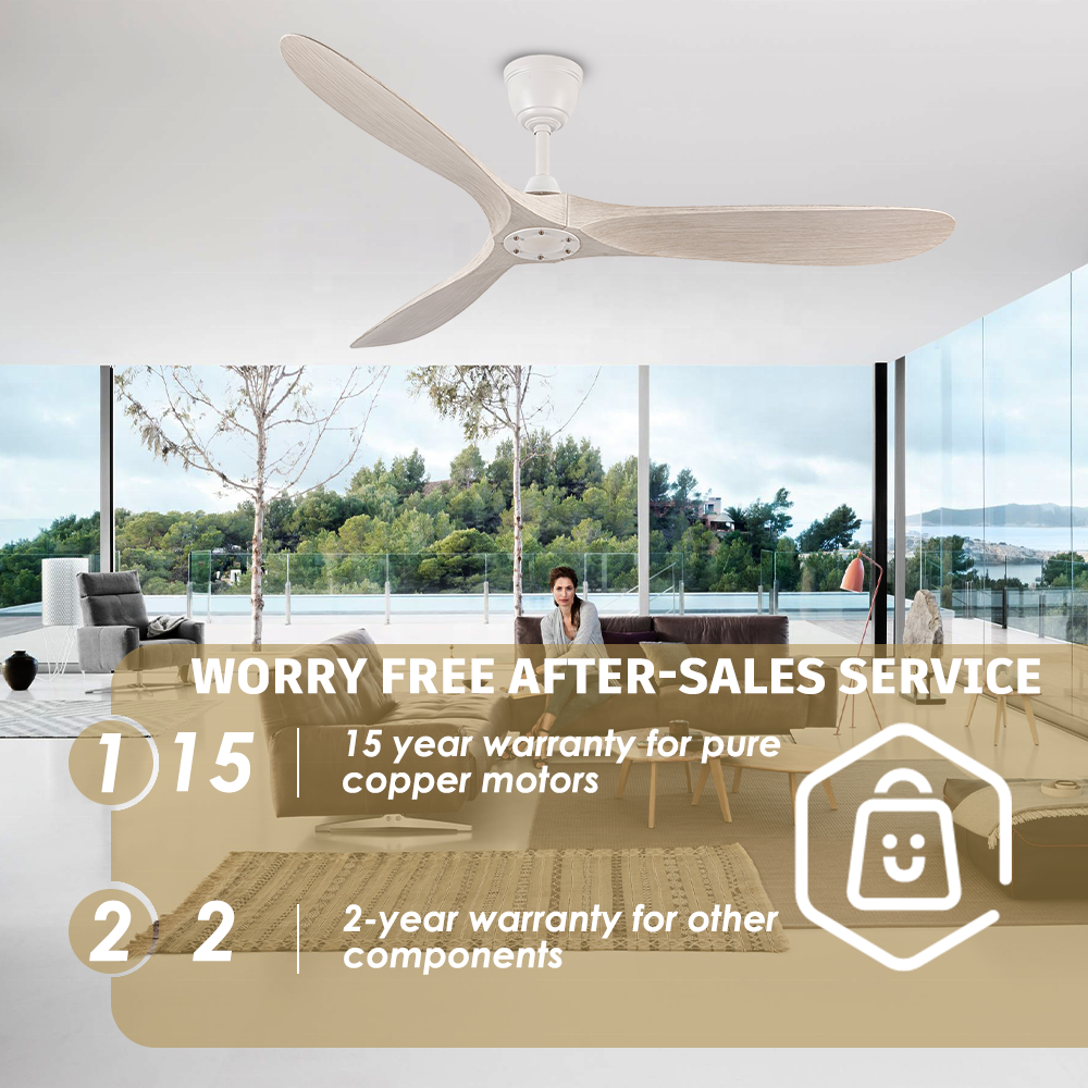 New design 60" ABS decorative Reversible BLDC Motor Ceiling Fans for home without light