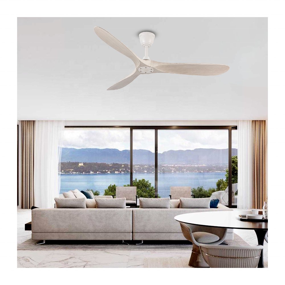 New design 60" ABS decorative Reversible BLDC Motor Ceiling Fans for home without light
