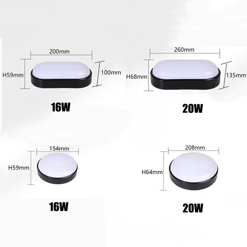 Outdoor wall Light Round plastic Sconce lamp balcony bathroom waterproof ceiling lamp courtyard garden exterior wall Lighting