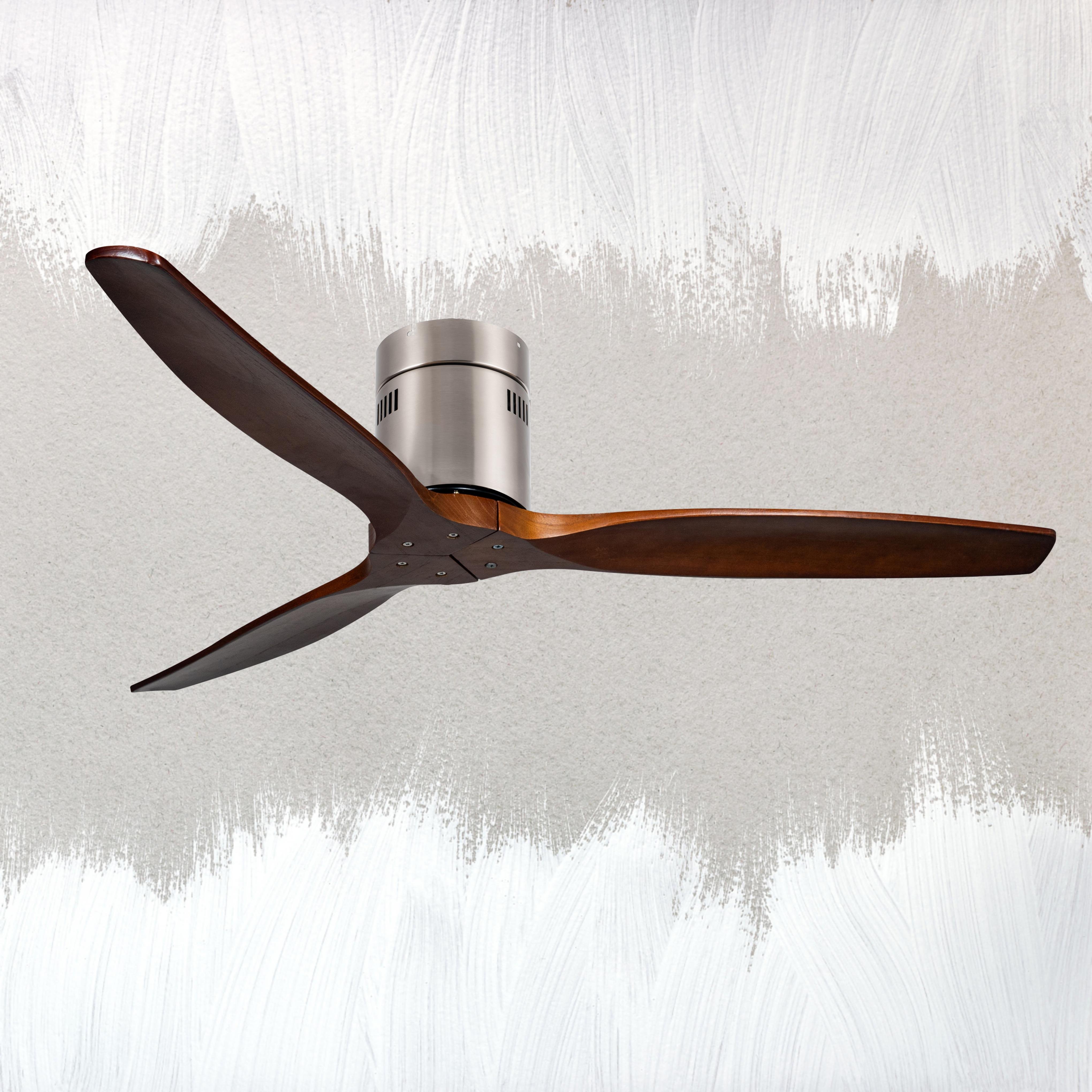 52 inch OAK wooden 3 blades Ceiling fan with remote control and high air flow metal motor cover ceiling fan