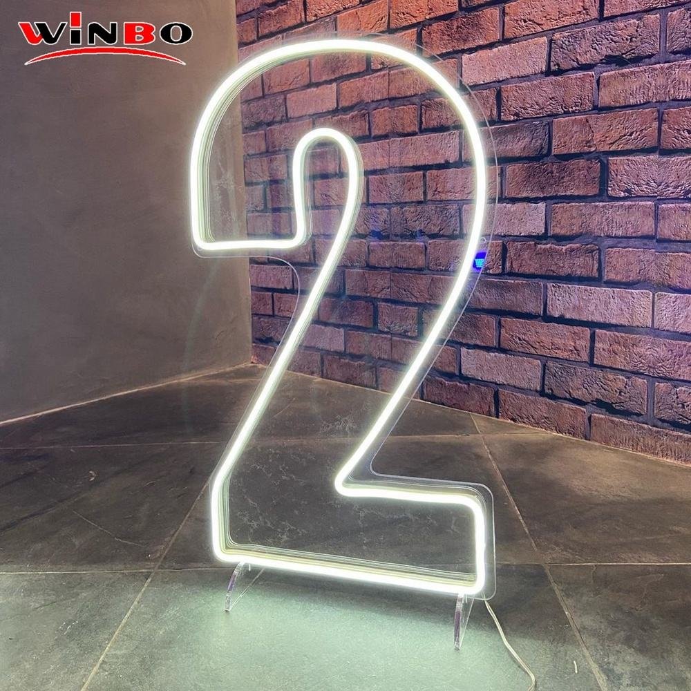 neon number light custom led letters sign open logo sign decoration indoor and outdoor for wall room and mall with small moq