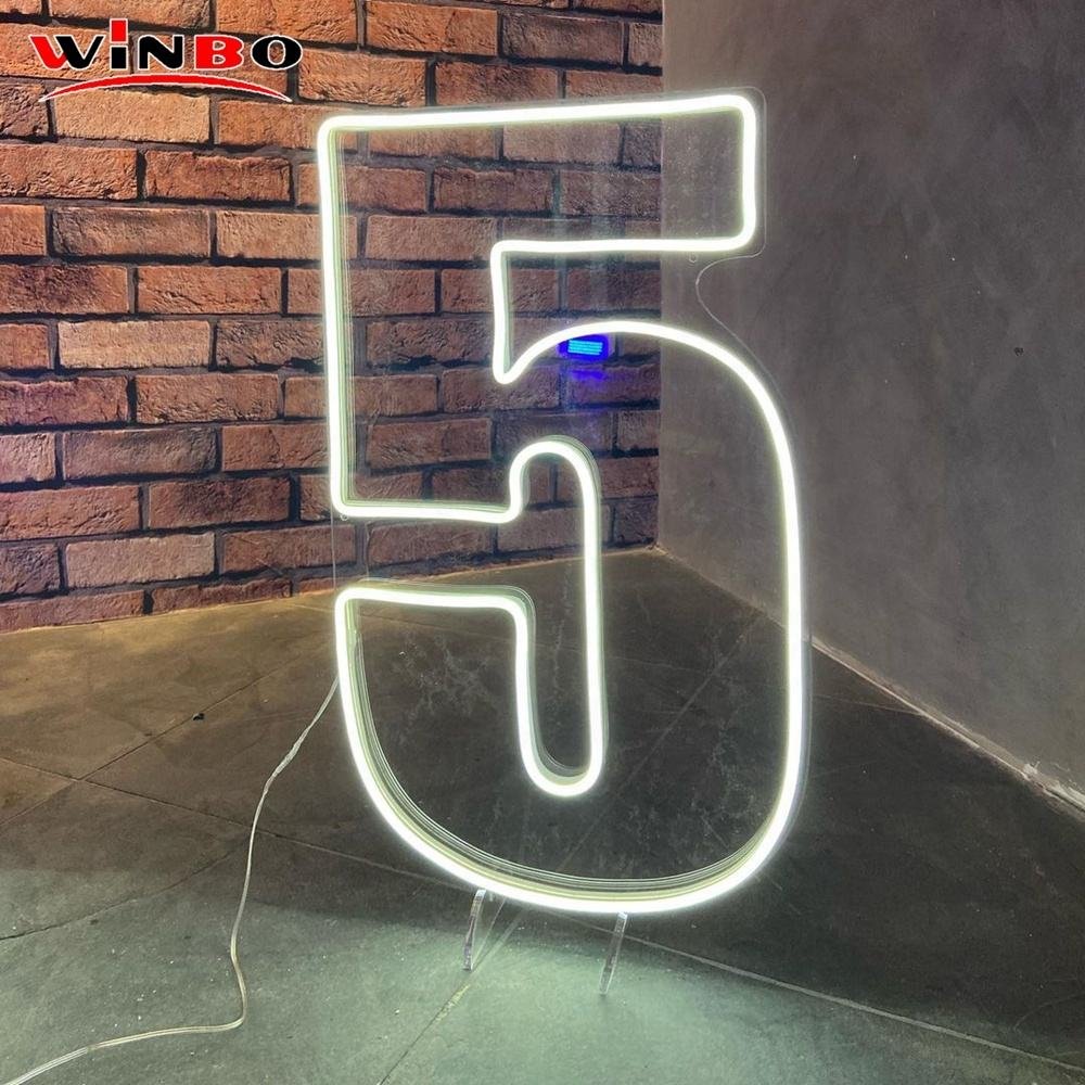 neon number light custom led letters sign open logo sign decoration indoor and outdoor for wall room and mall with small moq