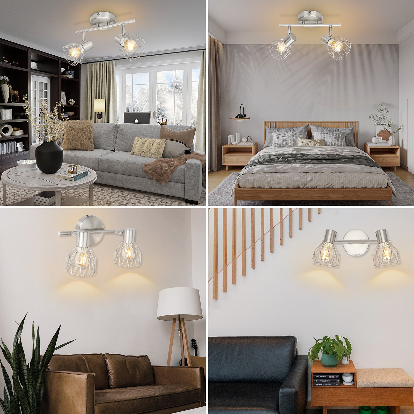 European Fashion Lamps ceiling light fixture Chrome Iron Lamp Frames Max 40w DIY e14 Bulb