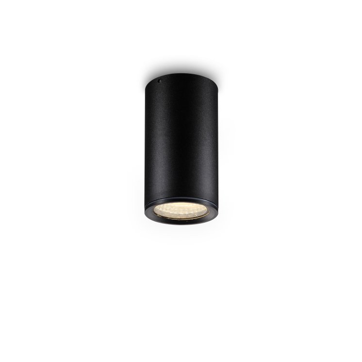 Black outdoor modern square shape 12W COB led ceiling light