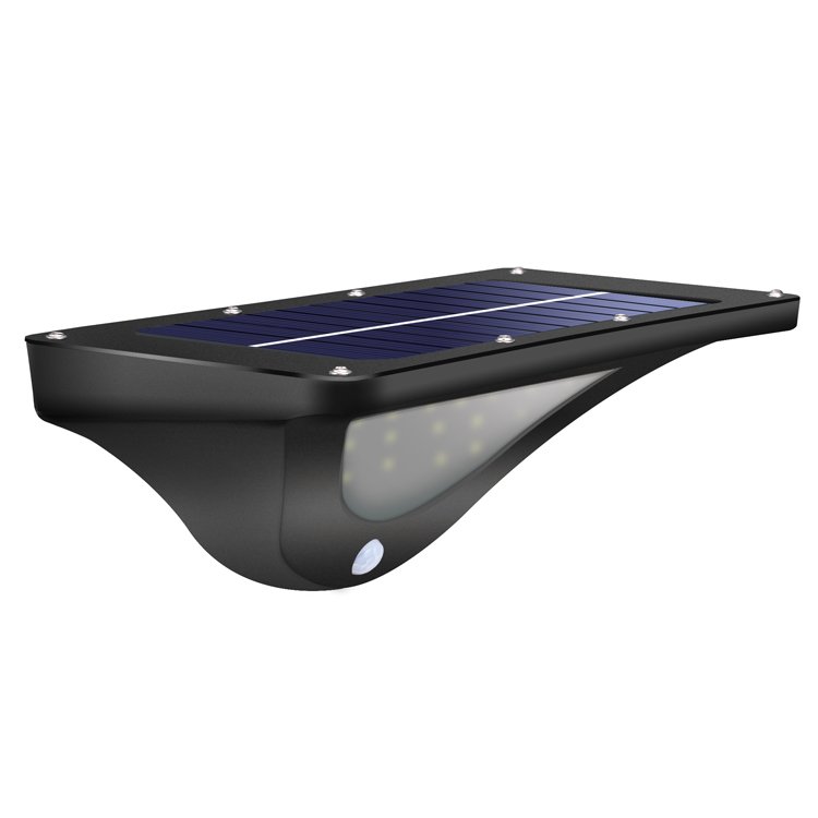 Pathway Decorative Fence Lighting Motion Sensor Power Lamps Solar Led Garden Lights IP65 Waterproof 80 ABS Outdoor Wall Lighting