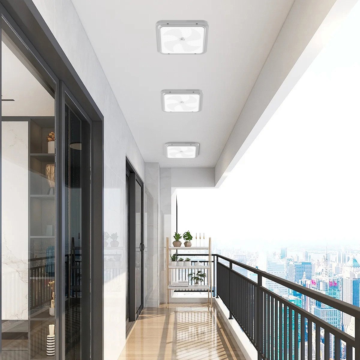 KSUN SL1000 100w 200w 300w 500w 800w 1000w IP67 waterproof Outdoor Garden Indoor Solar LED Ceiling Light With Remote Control
