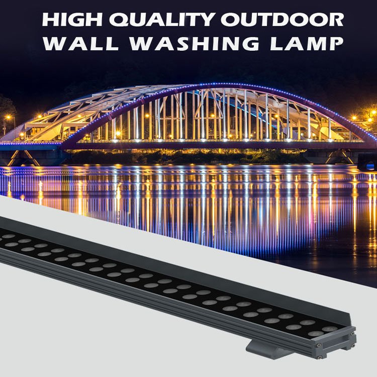 Hotel Commercial Led Wall Washer Rgbw Waterproof IP65 Control Available Aluminum Alloy DMX512 RGB Wall Washer Led lamp