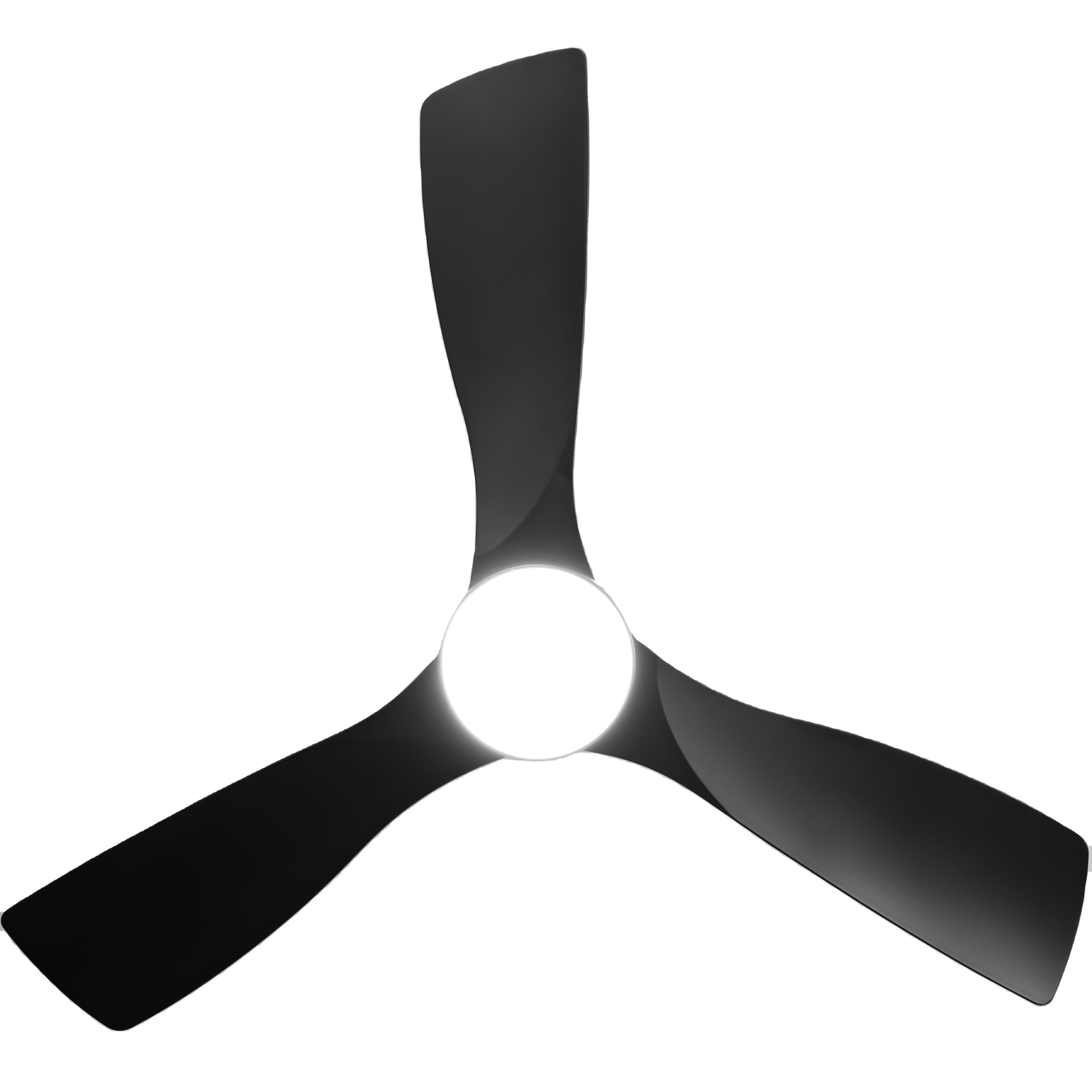 Outdoor Ceiling Fan with Light 52 Inch Modern American Waterproof IP44 Remote Control Dark Wood Ceiling Fan Light for Gazebo