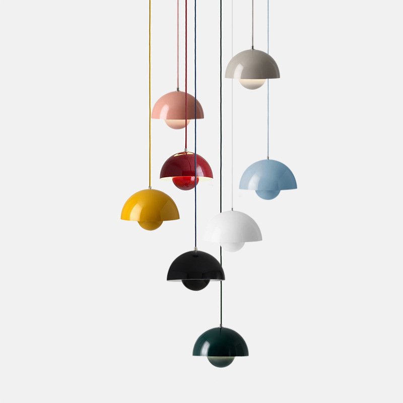 Nordic Metallic Pendant Light for restaurant Modern Colorful living room corridor indoor outdoor lighting Decor Hanging Lamp