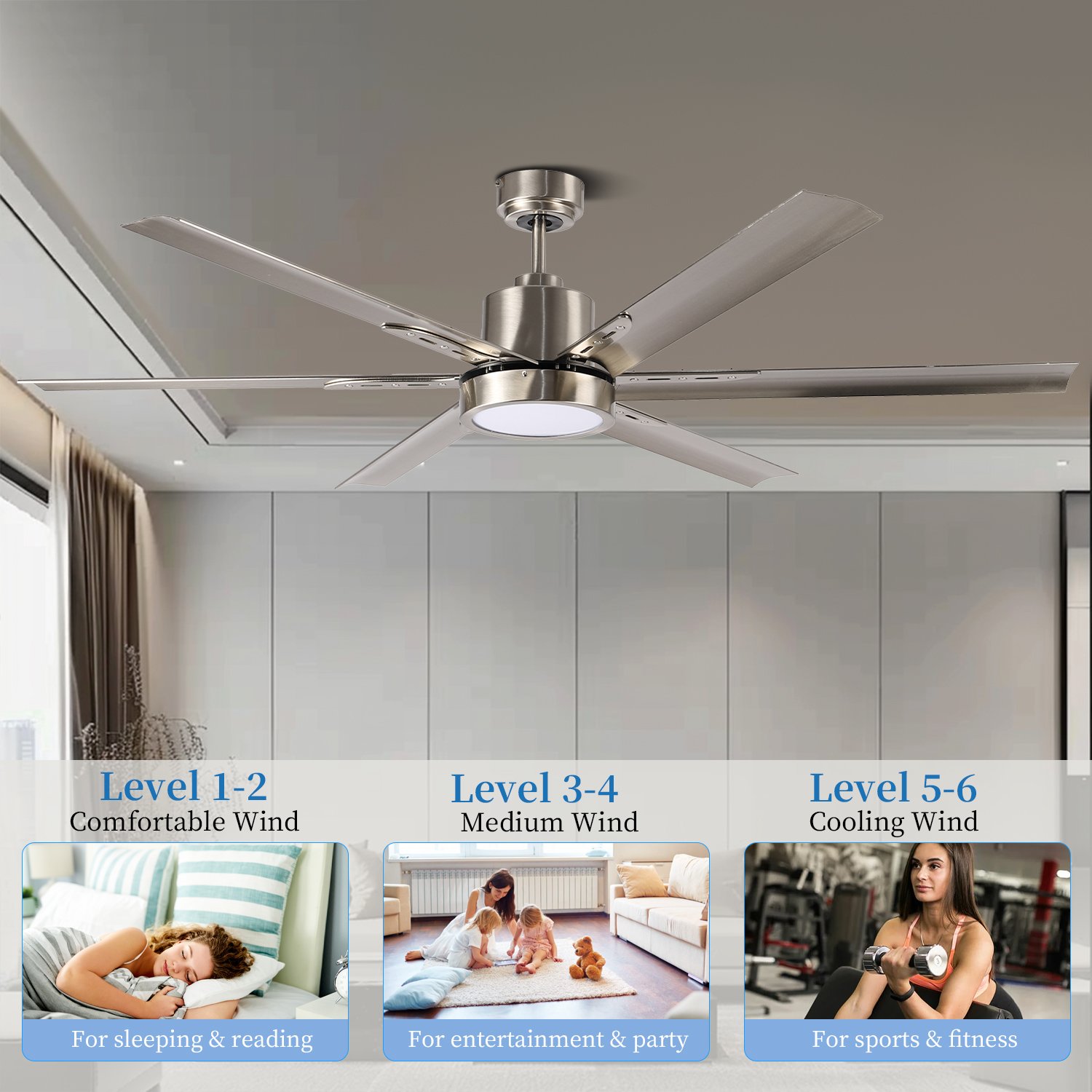 Excellent Quality Good Service 60 Inch High Speed Ceiling Fan