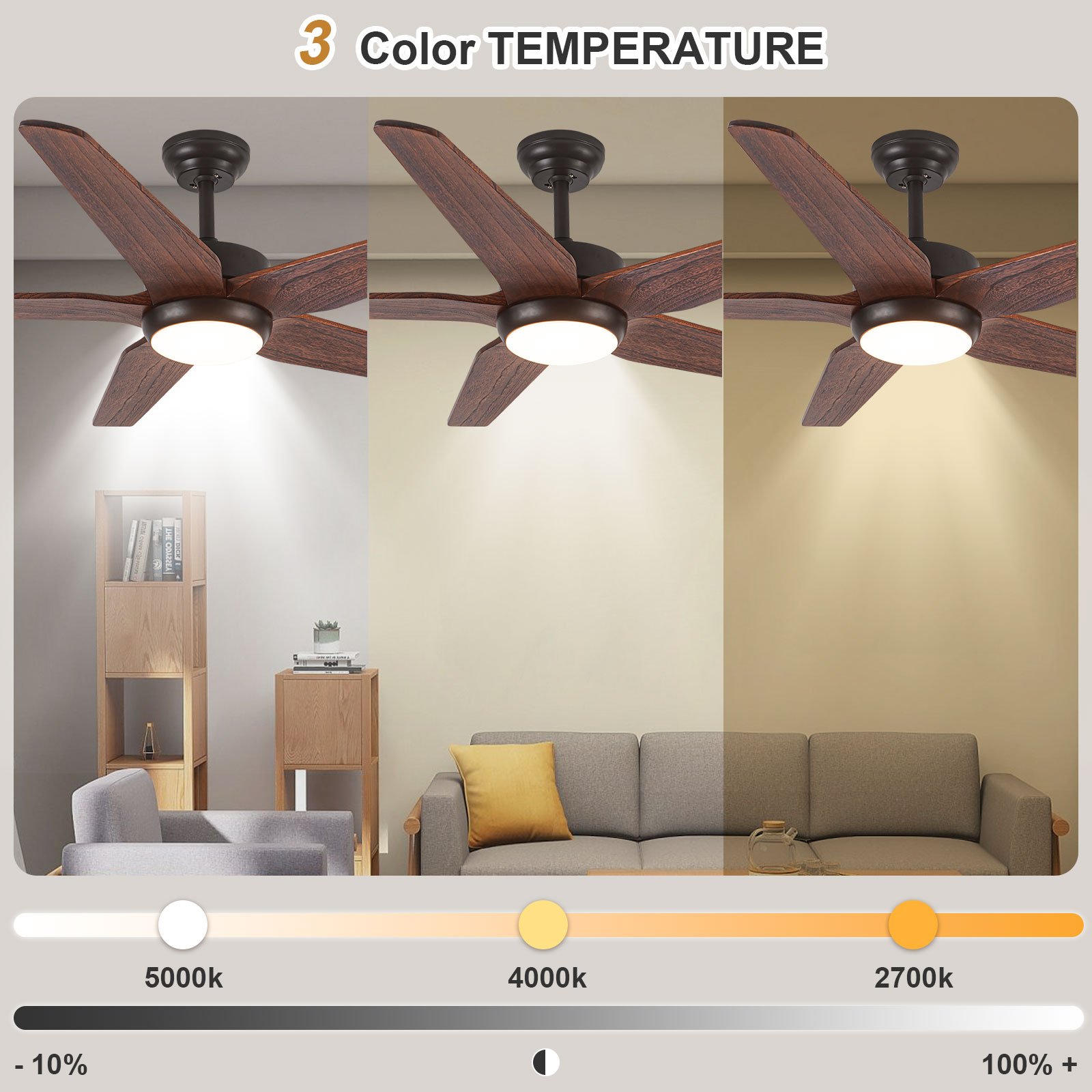 56 Inch Dc Industrial Vintage Wooden Ceiling Fan With Light Remote Control Remote Control Copper Ceiling Fan With Lighting