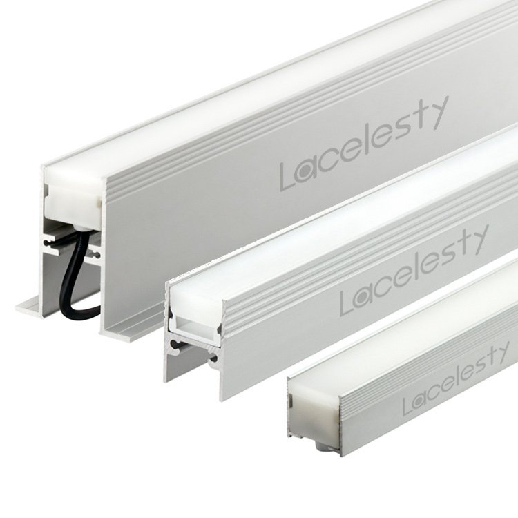 Lacelesty 10W 20W 30W Aluminum profile Wall Washer Linear Long Underground Light IP67 Waterproof Recessed LED inground light