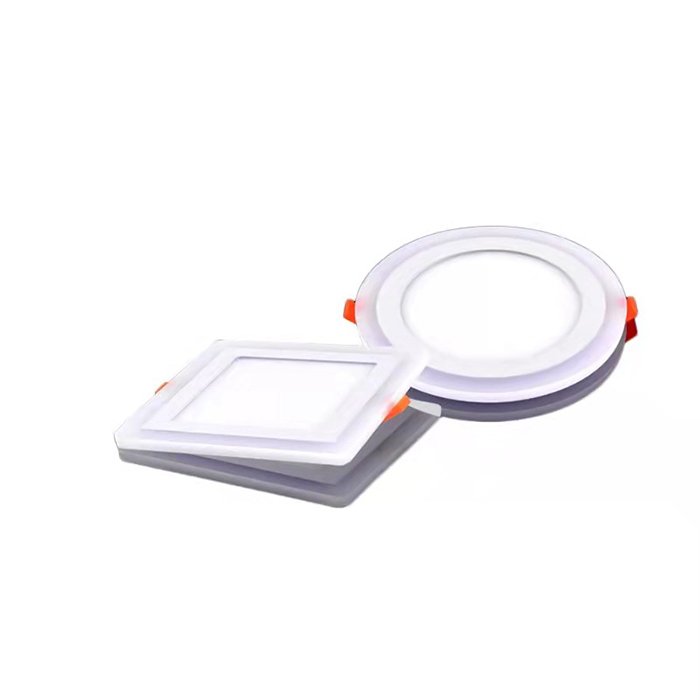 led ceiling panel lights 5 year warranty 8 square recess light Double Color rgb round oled light panel