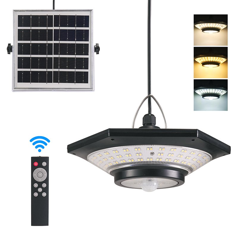 custom 2024 suspended pendant ceiling lighting solar courtyard lights solar motion sensor light outdoor