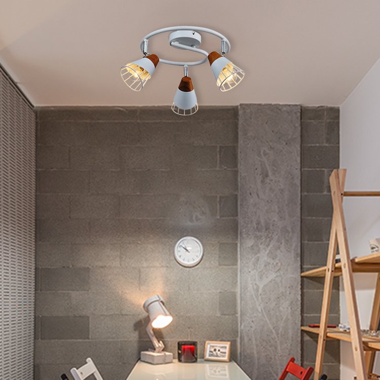 Surface Mounted Indoor Luxury Vintage Living Room Design Iron Round Modern Ceiling Light lamp