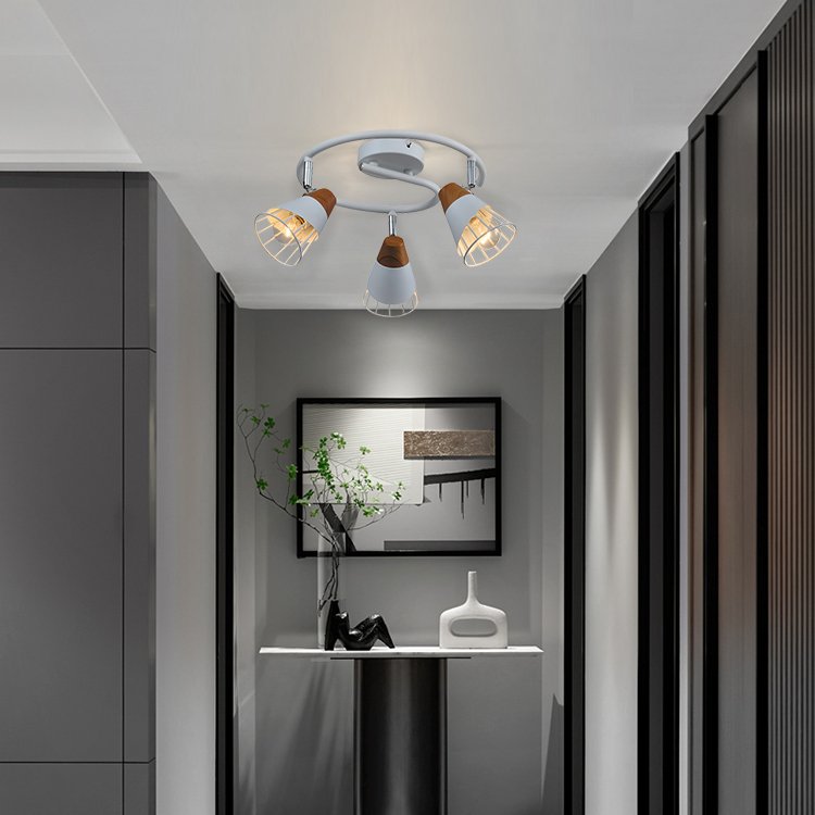 Surface Mounted Indoor Luxury Vintage Living Room Design Iron Round Modern Ceiling Light lamp