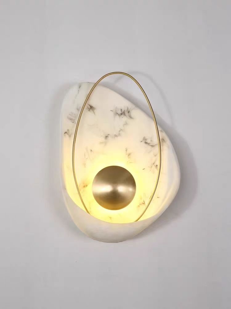 Anti Lamp Light Luxury Creative Aisle Bedroom Bedside Lamp Wall Sconce Living Room Marble Modern LED Copper 70 Switch Control
