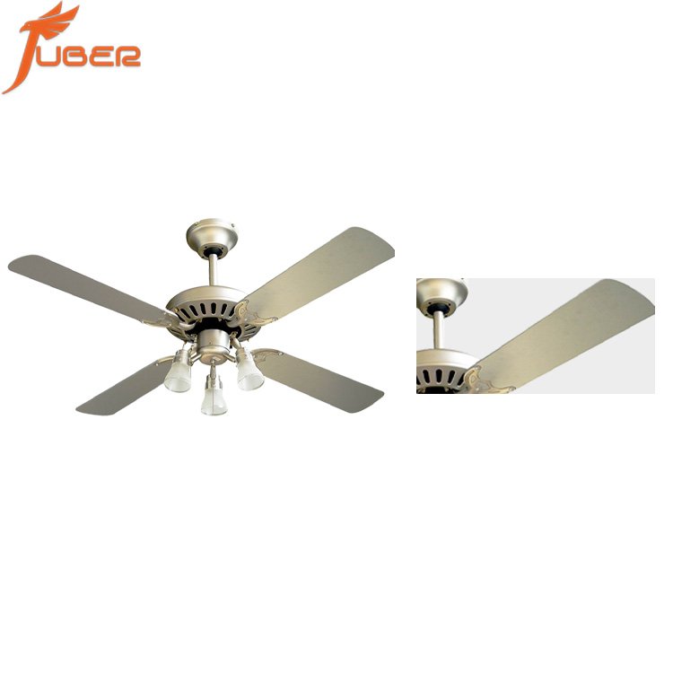 52 inch Energy Saving Led Remote Control Living Room Modern Ceiling Fan With Light