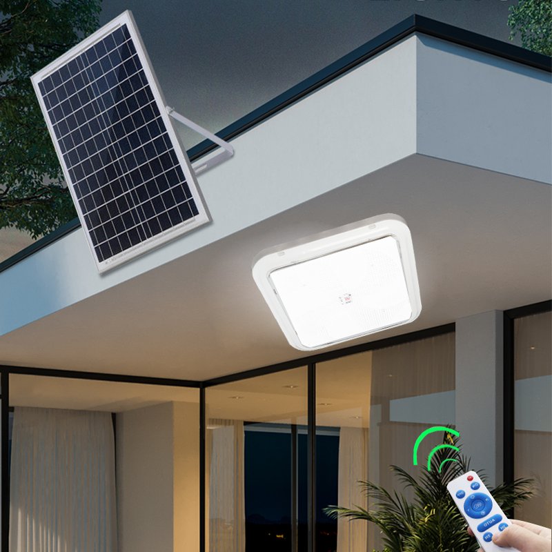 6 Lights In A Group Solar Power Energy saving Ceiling Lamp Garden Led Waterproof Solar Lighting Light Induction Remote Control