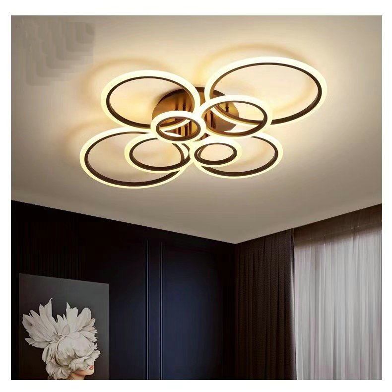 Rings remote control modern minimalist new design hot sale modern style new arrival ceiling led panel lights for home ceiling