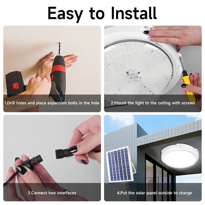 Remote Dimmable 12W 18W 22W 32W 40W Indoor Lighting Outdoor Ceiling Light/Solar Ceiling Light Modern/LED Ceiling Light