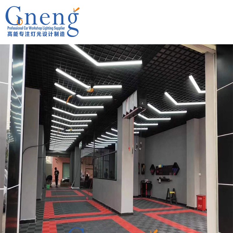 High lumen 120lm/w 1.2m arrow shape led linear lighting fixture for school and gym