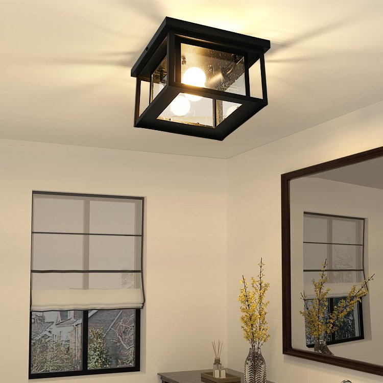 American Chandelier Outdoor Waterproof Rust-Proof Balcony Lamp Courtyard Corridor Lamp Outdoor Ceiling Light
