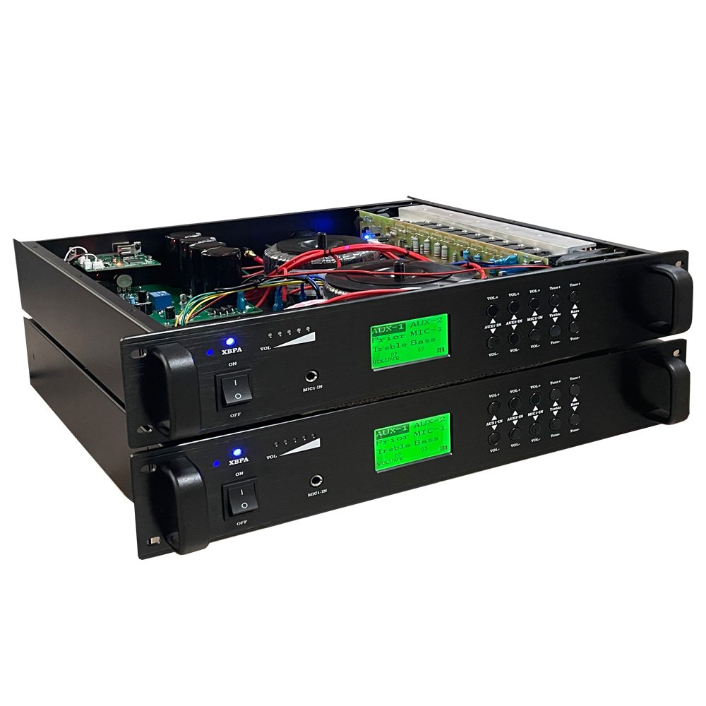 Professional audio PA system IP/SIP/TCP/IP/POE wall ceiling column horn speaker Power amplifier Microphone full set supplier