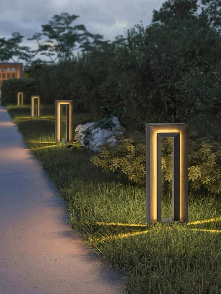 2024 New Design High Quality Square Lawn Light Emitting Diode Modern Simplified Courtyard Light Outdoor Landscape Park Light