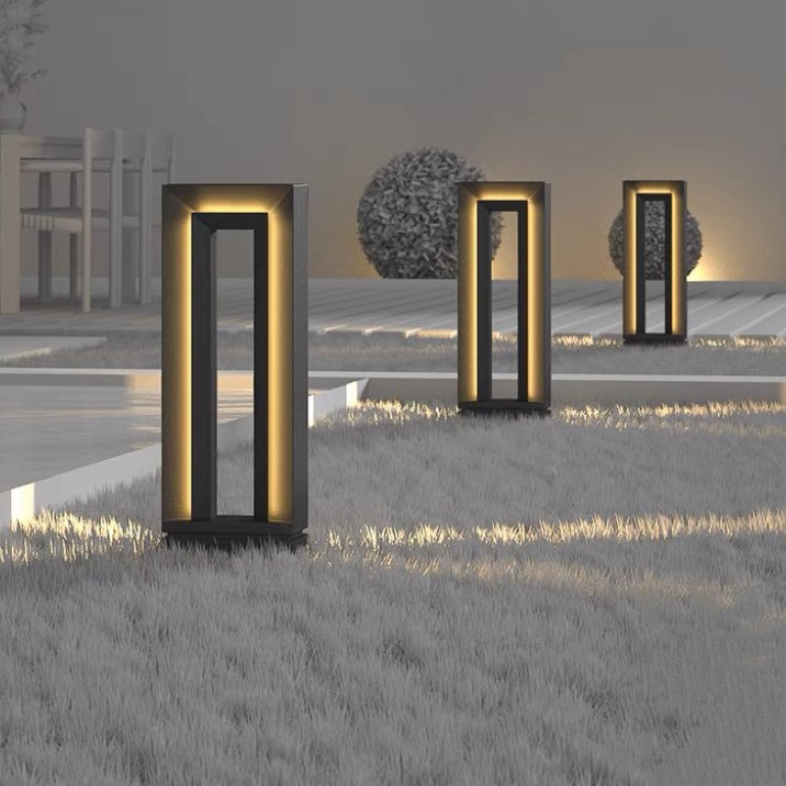 2024 New Design High Quality Square Lawn Light Emitting Diode Modern Simplified Courtyard Light Outdoor Landscape Park Light