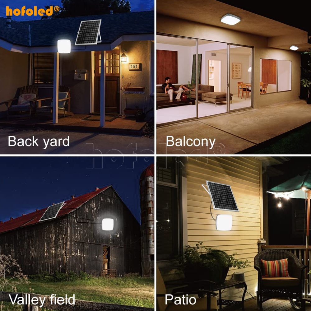 House Room Indoor Garden Outdoor Decoration Powered Panel Sensor Luces LED Flood Lampe Bulbs Solar Ceiling Lights