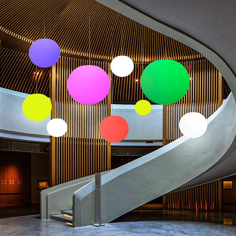 30cm rechargeable battery operated rgb garden glow led light pool ball Holiday Lighting led ball lamp